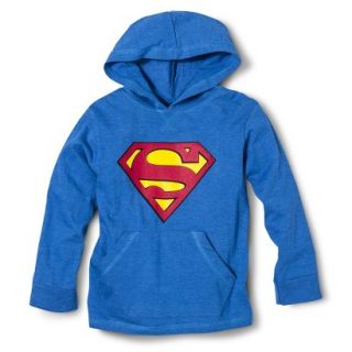 Superman Infant Toddler Boys Hooded Long Sleeve Tee   Blue 12 M