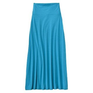 Mossimo Supply Co. Juniors Foldover Maxi Skirt   Portal Blue XS(1)