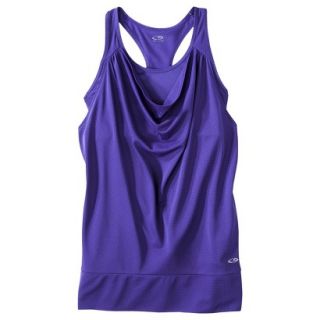 C9 by Champion Womens Cowl Neck Layered Tank   Kindred Blue XS