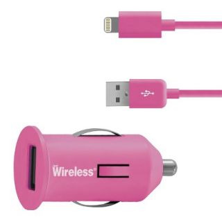 Just Wireless Car Mobile Charger for iPhone 5/5S   Pink (03465)