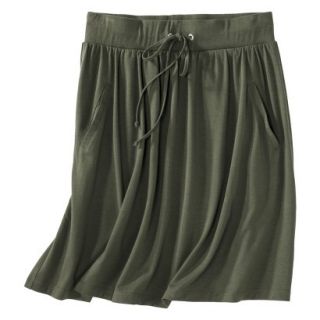 Merona Womens Front Pocket Knit Skirt   Moss   L