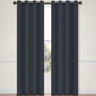 Eclipse Abby Grommet Top Blackout Curtain Panel with Thermalayer, Midnight