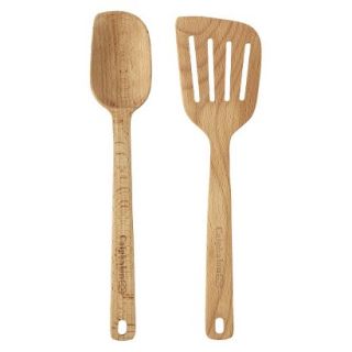 Calphalon 2 Piece Wood Spoon and Turner Set   Brown