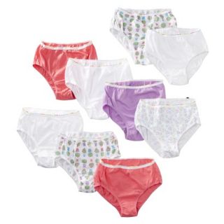 Girls Hanes Butterfly Floral 9 pack Brief Underwear 6