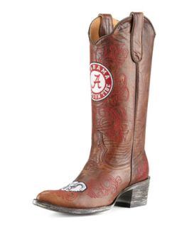 Womens University of Alabama Tall Gameday Boots, Brass   Gameday Boot Company
