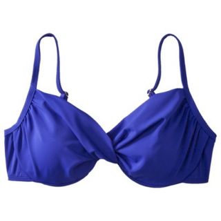 Womens D Cup Bikini Swim Top  Cobalt 32D