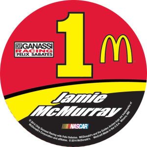 Jamie McMurray Wincraft NASCAR 3 Round Decal