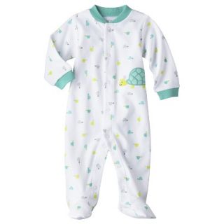 Just One YouMade by Carters Newborn Boys Sleep N Play   White/Turquoise NB