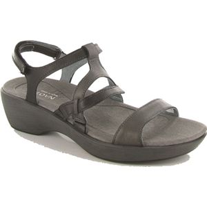 Naot Womens Cabernet Black Raven Metallic Road Sandals, Size 39 M   12103 NR6
