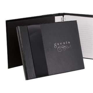 Midnight Rendezvous Guestbook   Black