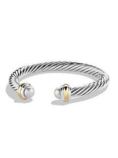 David Yurman Cable Classics Bracelet with Pearls and Gold   Pearl