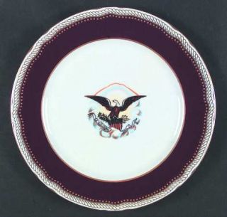 Woodmere Abraham Lincoln Dinner Plate, Fine China Dinnerware   White House, Rope
