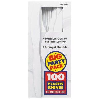 Frosty White Big Party Pack   Knives