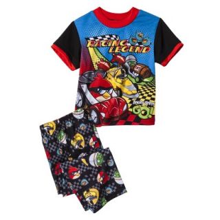 Angry Birds Boys 2 Piece Short Sleeve Pajama Set   Black 6