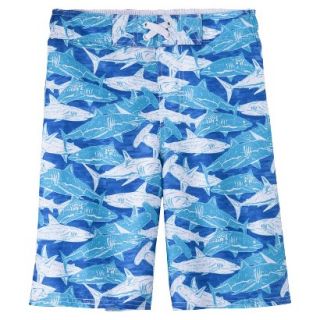 Boys Shark Swim Trunk   Blue L