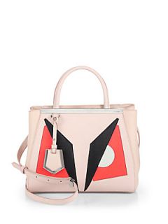 Fendi 2Jours Monster Petite Colorblock Shopper   Pink