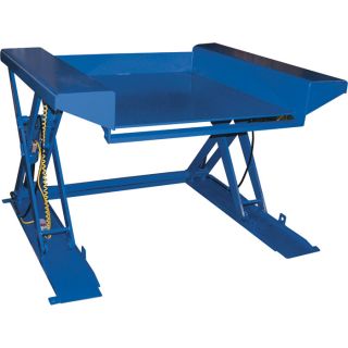 Vestil Ground Lift Scissor Table   2000 lb. Capacity, 70 Inch L x 55 Inch W