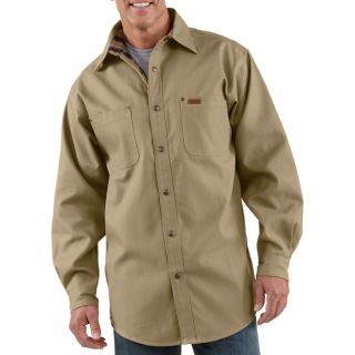 Carhartt Canvas Shirt Jacket   Cottonwood, Large Tall, Model S296