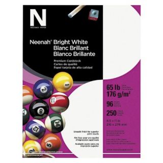 Neenah Paper Bright White Card Stock, 65 lbs   White (250 Sheets Per Pack)