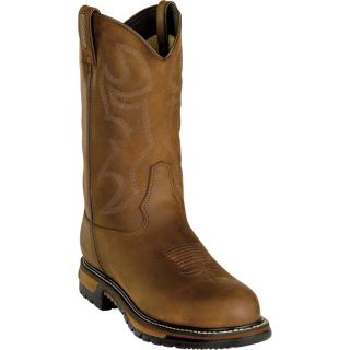 Rocky 11 Inch Branson Waterproof Western Boot   Steel Toe, Brown, Size 7 Wide,