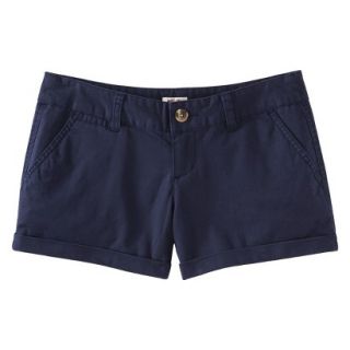 Mossimo Supply Co. Juniors Mid Length Woven Short   In the Navy 9