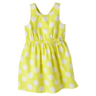 Cherokee Infant Toddler Girls Polkadot Cross Back Sundress   Yellow 2T
