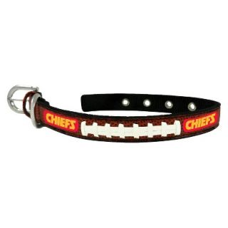 Kansas City Chiefs Classic Leather Small Football Collar