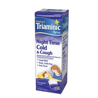 Triaminic Childrens Nighttime Cold and Cough Syrup Grape   4 oz