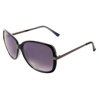 Mossimo Square Sunglasses with Metal Temples   Black/Gray