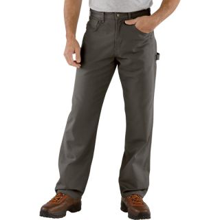 Carhartt Loose Fit Canvas Carpenter Jean   Charcoal, 38 Inch Waist x 32 Inch