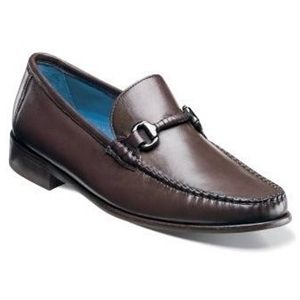 Florsheim Mens Sarasota Bit Brown Smooth Shoes, Size 11 D   12104 200