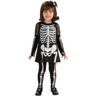 Toddler Girl Skeleton Costume   One Size Fits Most