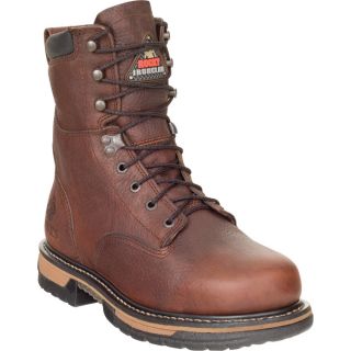 Rocky IronClad 8 Inch Waterproof Work Boot   Brown, Size 9 1/2, Model 5693