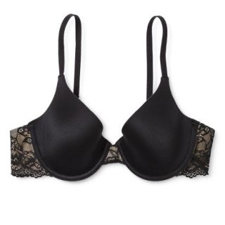 Self Expressions By Maidenform Womens Lace Wing Demi Bra 5648   Black 38B