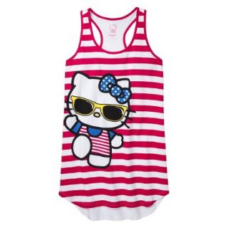 Hello Kitty Juniors Sleep Chemise   Red Stripe L(11 13)