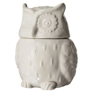 Threshold Stoneware Figural Owl Cookie Jar   White