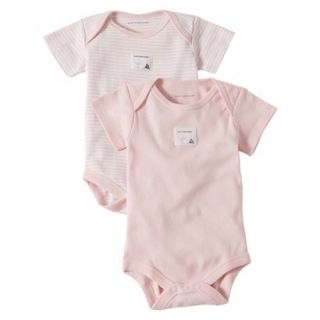 Burts Bees Baby Infant Girls 2 Pack Bodysuits   Blossom 24 M