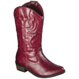Girls Cherokee Gregoria Cowboy Boot   Red 3