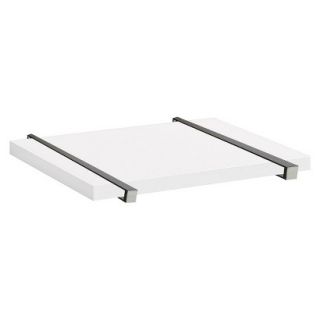 Wall Shelf White Sumo Shelf With Black Belt Supports   18W x 12D