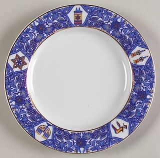 American Atelier Tradition Salad Plate, Fine China Dinnerware   Judaica Design W