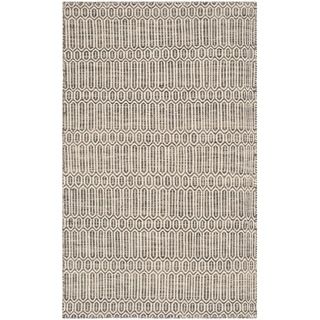 Safavieh Hand woven Sumak Grey Wool Rug (3 X 5)