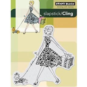 Penny Black Cling Rubber Stamp 4 X5.25   Fashion Leader