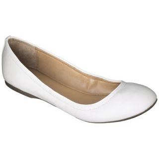 Womens Mossimo Supply Co. Ona Ballet Flats   White 7.5