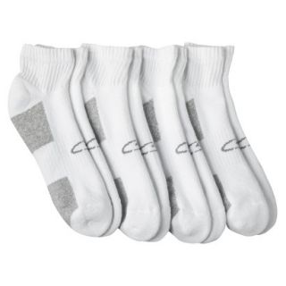 C9 by Champion Mens 4PK Extended Sized Ankle Training Socks   White