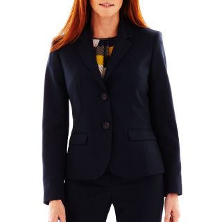 Nine & Co 9 & Co. 2 Button Herringbone Jacket, Navy, Womens