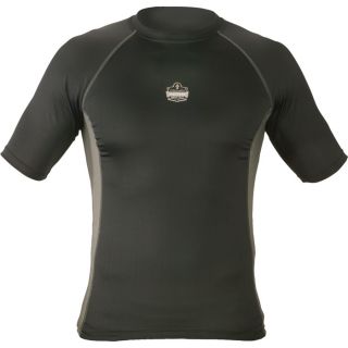 Ergodyne CORE Performance Work Wear Short Sleeve T Shirt   Black, Large, Model