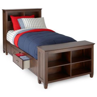 Connor Storage Bed w/ 2 Drawers, Pecan