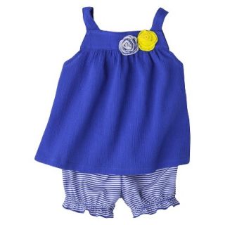 Just One YouMade by Carters Newborn Girls 2 Piece Set   Rosette Blue 6 M