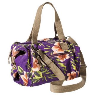 Mossimo Supply Co. Floral Weekender Tote Handbag with Removable Strap   Purple