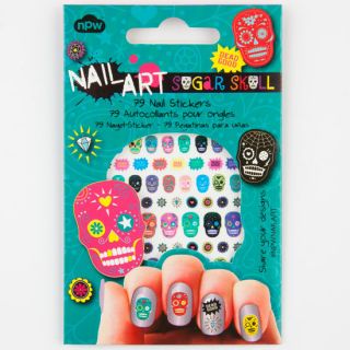 Sugar Skull Nail Stickers Multi One Size For Women 243750957